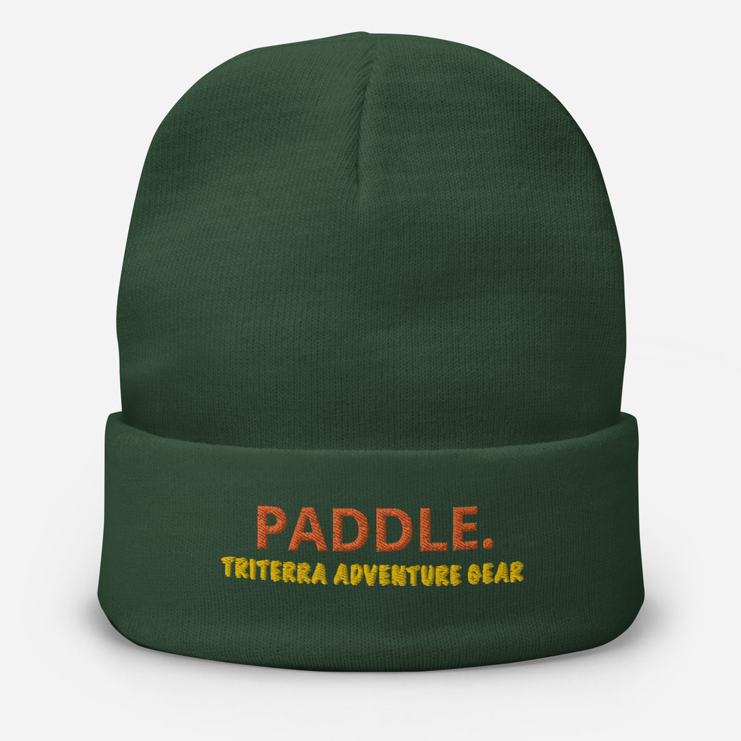 Embroidered Triterra Adventure Gear Paddle Beanie